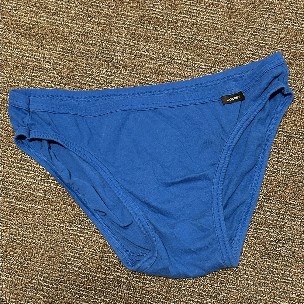 Jockey Men's Bikini Briefs in Bold Blue
